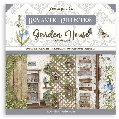 Stamperia  Romantic Garden House Desingpapiere - Paper Pack