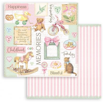 Stamperia Daydream Designpapier - Bear And Accessories