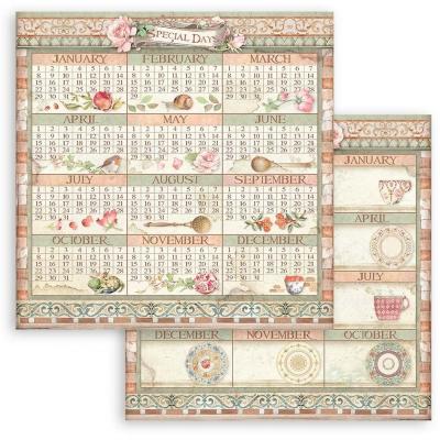 Stamperia Casa Granada Designpapier - Calendar