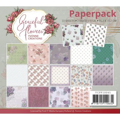 Find It Trading Yvonne Creations Graceful Flowers Designpapier - Paper Pad