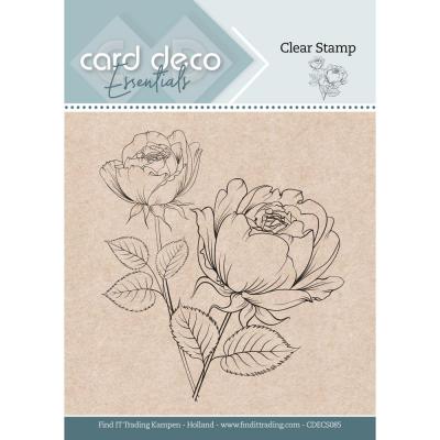 Find It Trading Yvonne Creations Gracefull Flowers Clear Stamp - Rose