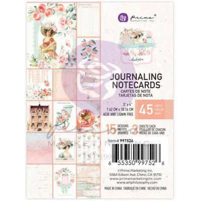 Prima Marketing Peach Tea - 3 x 4 Inch Journaling Cards