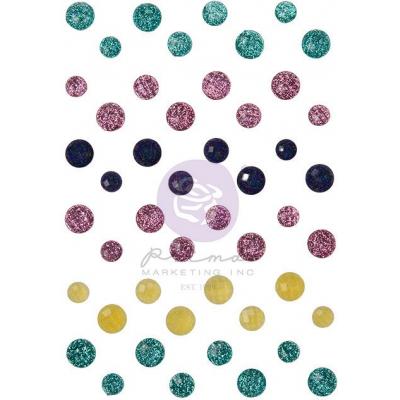 Prima Marketing Painted Floral Embellishments - Say It In Crystals