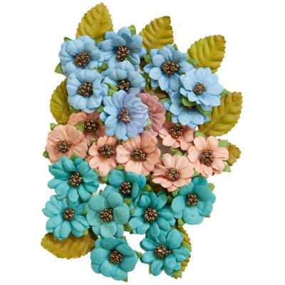 Prima Marketing Painted Floral Papierblumen - Painted Beauties