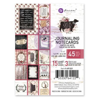 Prima Marketing  Farm Sweet Farm Die Cuts - Journaling Cards