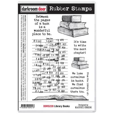 Darkroom Door Cling Stamps - Library Books