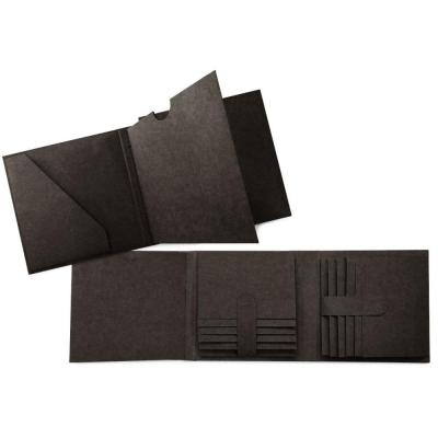 Graphic 45 Trifold Waterfall Folio Album - Black