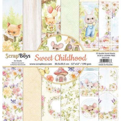 ScrapBoys Sweet Childhood Designpapiere - Paper Pack