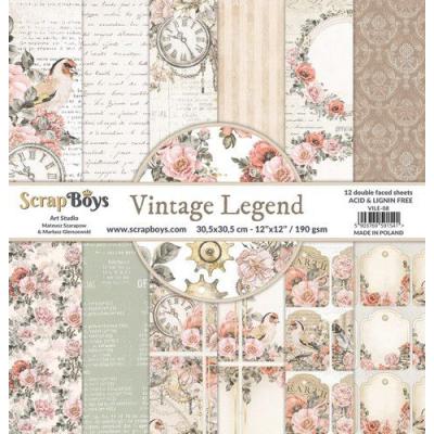 ScrapBoys Vintage Legend Designpapiere - Paper Pack