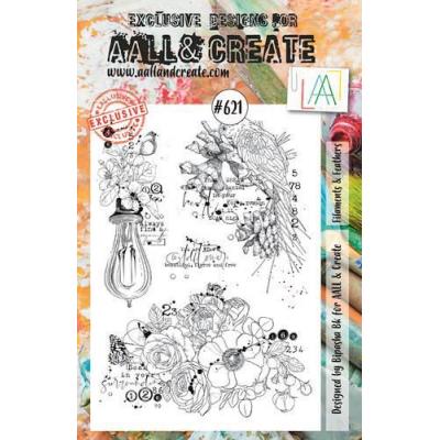 AALL & Create Clear Stamps Nr. 621 - Filaments & Feathers