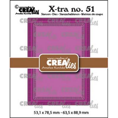 Crealies Xtra Stanzschablonen - ATC Kleine Streifen