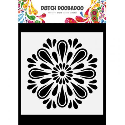 Dutch DooBaDoo Mask Art Schablone - Mandala Square 2