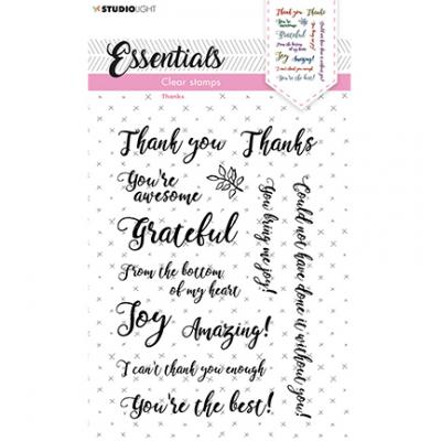 StudioLightEssentials Nr.178 Clear Stamps - Thanks