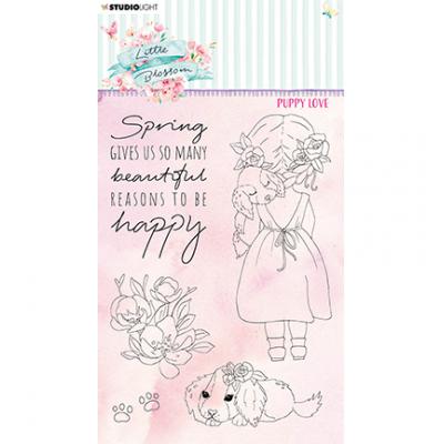 StudioLight Little Blossom Nr.195 Clear Stamps - Puppy Love