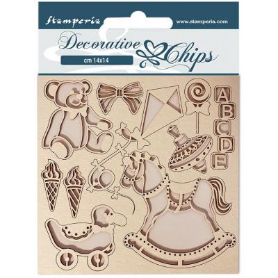 Stamperia Daydream Decorative Chips Embellishments - Kite