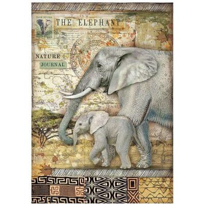 Stamperia Savana Rice Paper - The Elephant