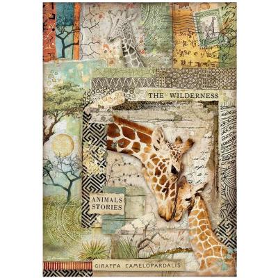 Stamperia Savana Rice Paper - Giraffe