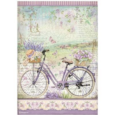 Stamperia Provence Rice Paper - Bicycle