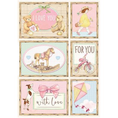 Stamperia Daydream Rice Paper - Cards Pink