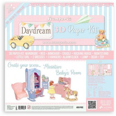 Stamperia Daydream Die Cuts - 3D Paper Kit Baby's Room