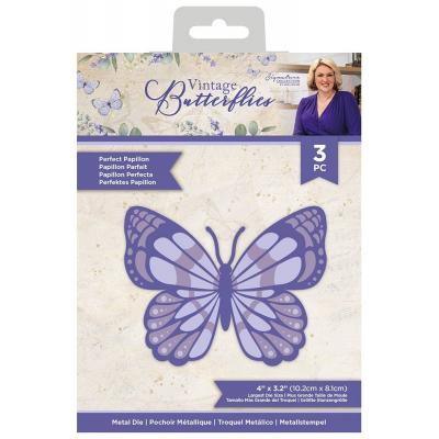 Crafter's Companion Vintage Butterflies Metal Dies - Perfect Papilon