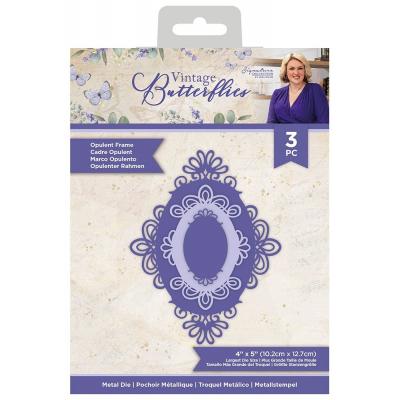 Crafter's Companion Vintage Butterflies Metal Dies - Opulent Frame