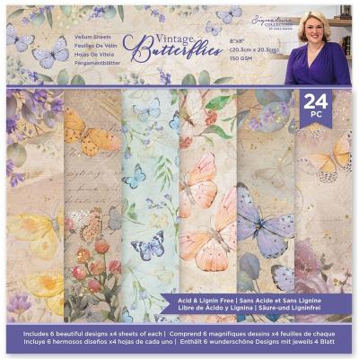 Crafter's Companion - Vintage Butterflies Designpapier