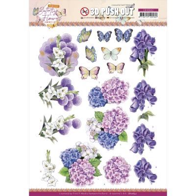 Find It Trading Jeanine's Art Perfect Butterfly Punchout Sheet - Hydrangea
