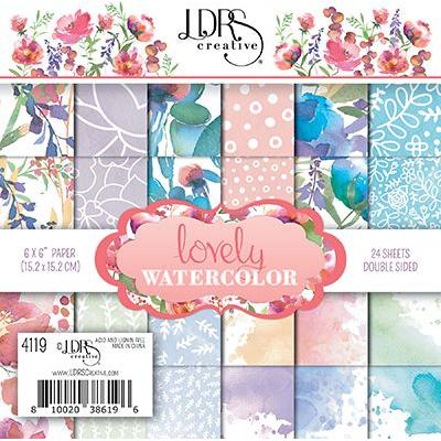 LDRS Creative Lovely Watercolor Designpapier - Paper Pack