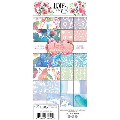 LDRS Creative Lovely Watercolor Designpapier - Paper Pack
