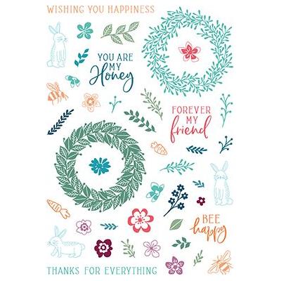 LDRS Creative Clear Stamps - Finest Blooms Pirouette