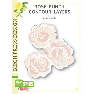 Birch Press Design Die - Rose Bunch Contour Layers