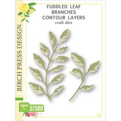 Birch Press Design Dies - Fuddled Leaf Branches Contour Layers