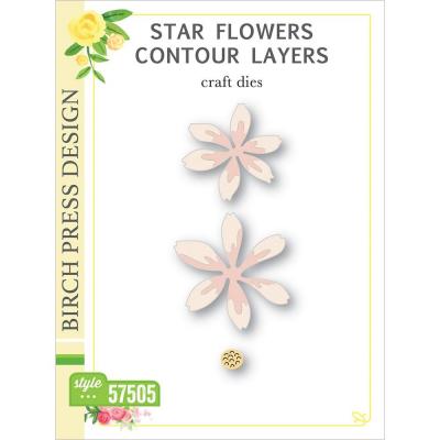 Birch Press Design Dies - Star Flowers Contour Layers