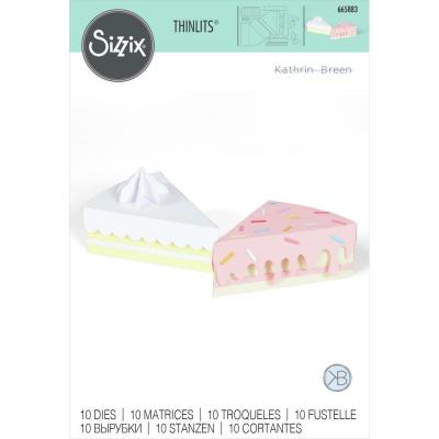 Sizzix By Kath Breen Thinlits Die Set - Box Cake Slice