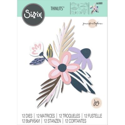 Sizzix By Jennifer Ogborn Thinlits Die Set - Bohemian Florals