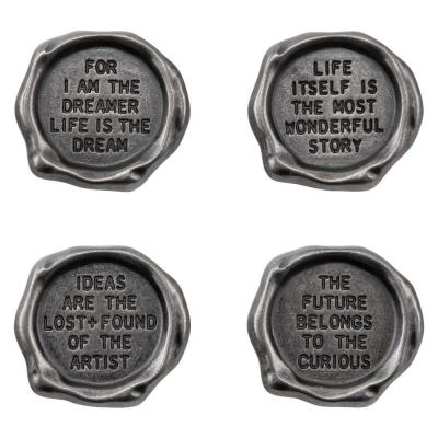 Idea-ology Tim Holtz Embellishments - Metal Quote Seals