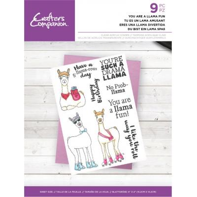 Crafter's Companion Clear Stamps - You Are A Llama Fun
