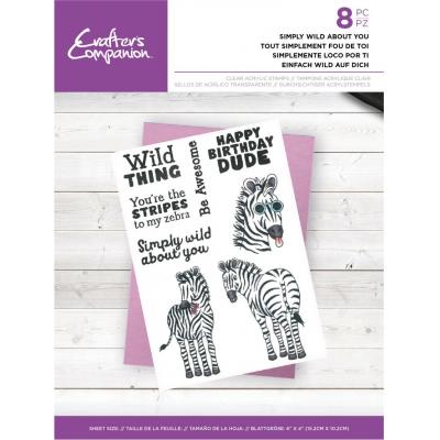 Crafter's Companion Clear Stamps - Simply Wild About You