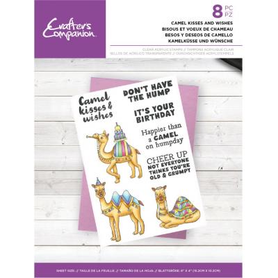 Crafter's Companion Clear Stamps - Camel Kisses And Wishes