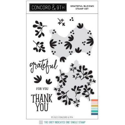 Concord & 9th Clear Stamps - Grateful Blooms
