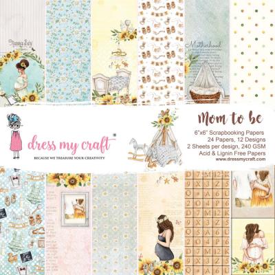 Dress My Craft Mom To Be Designpapiere - Paper Pad