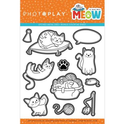 PhotoPlay Meow Etched Die - Meow