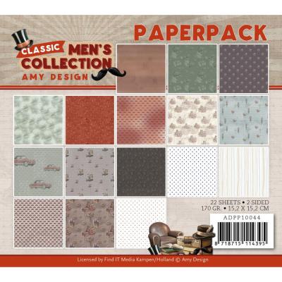 Find It Trading Amy Design Classic Men's Collection Designpapiere - Paper Pack