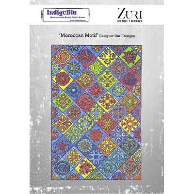 IndigoBlu Rubber Stamp - Moroccan Motif