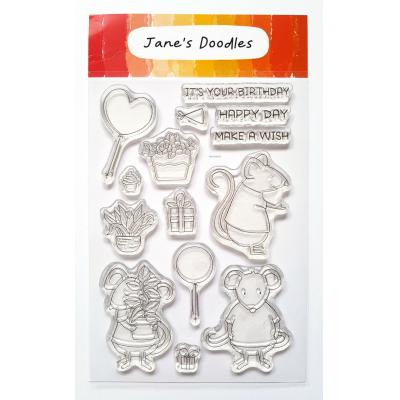 Jane's Doodles Clear Stamps - Happy Day