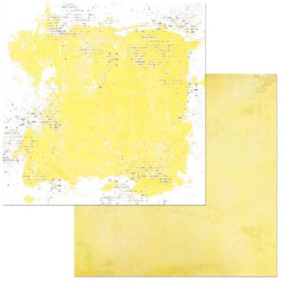 49 And MarketSpectrum Sherbert Designpapier - Solid - Lemon