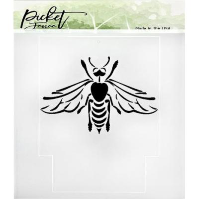 Picket Fence Studios Stencil - Bee Happy