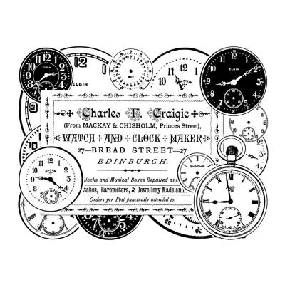 Crafty Individuals Rubber Stamp - Clock Maker