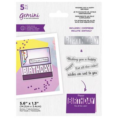 Gemini Stamps & Die - Wisching You A Happy Birthday